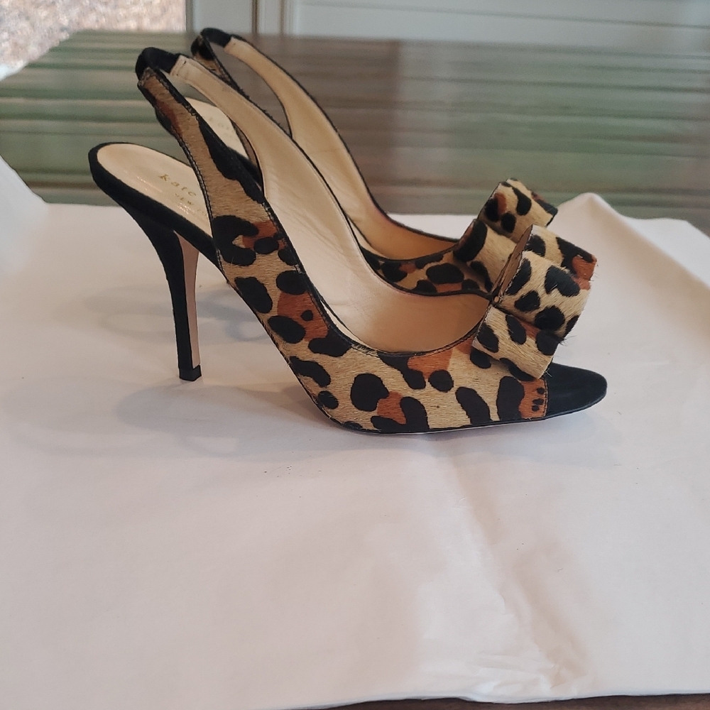 Leopard Print Slingback Heels